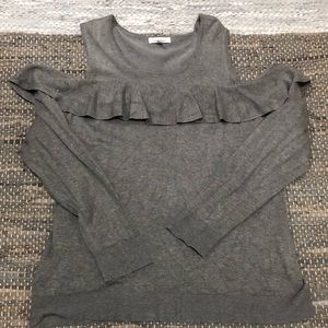 Cold shoulder sweater